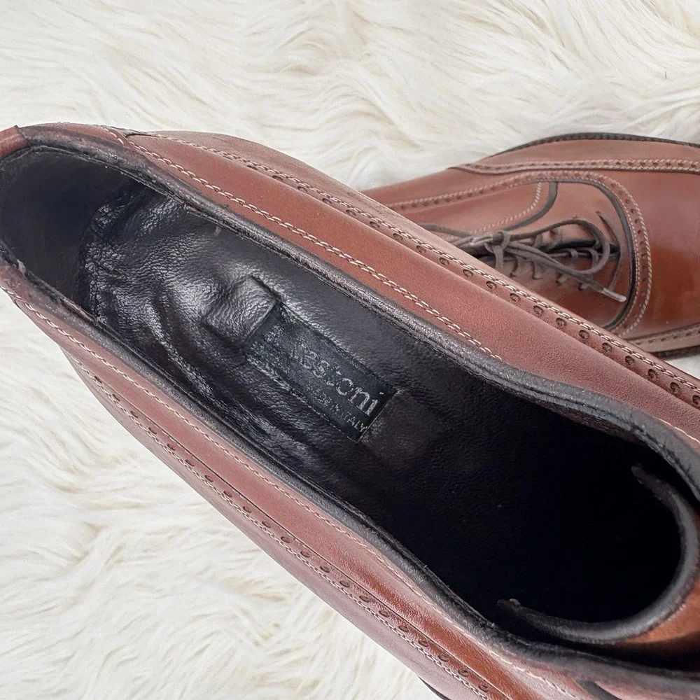 A. Testoni Black Label Oxfords Brogues U.S. Size 10 Made‎ In Italy